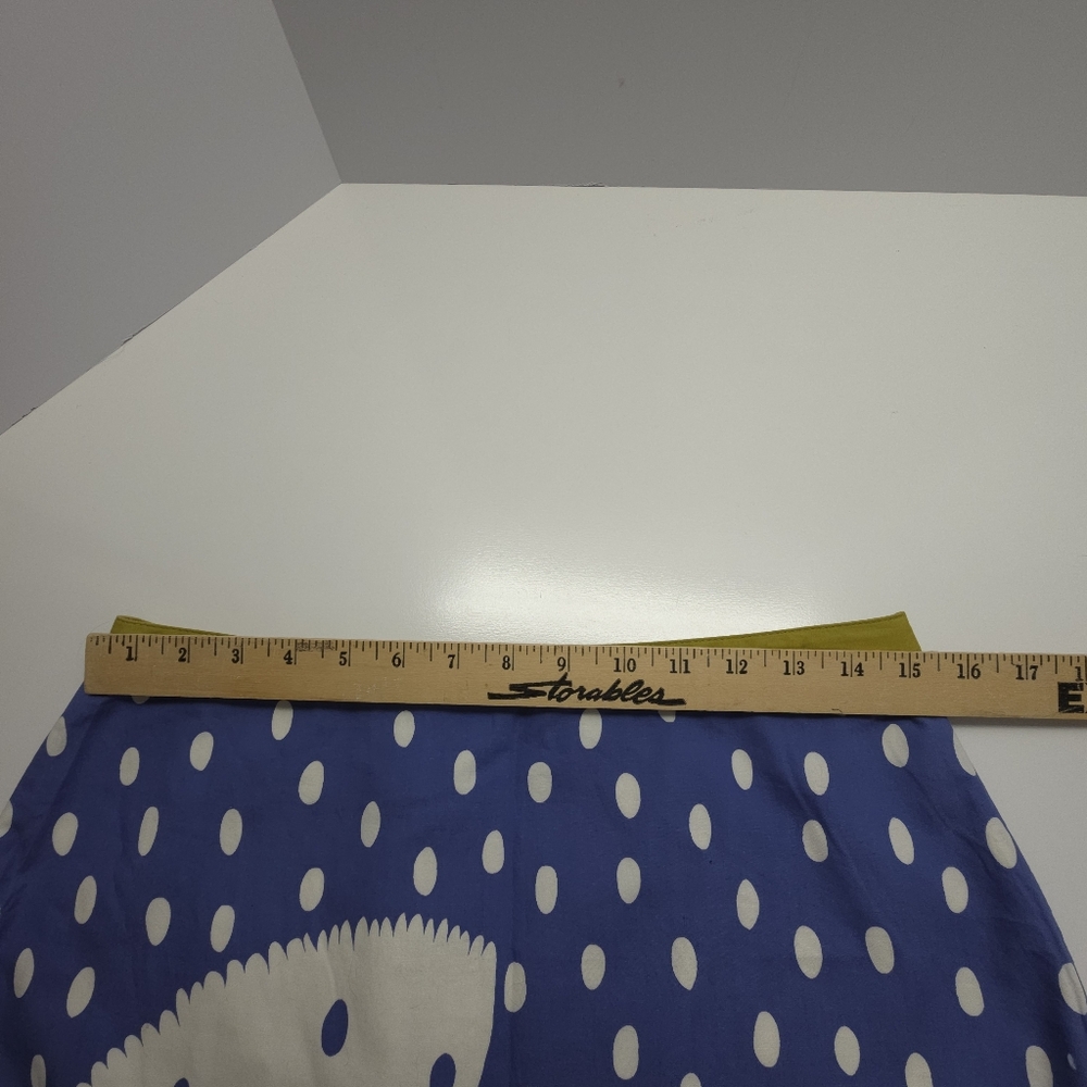 Boden A Line Skirt Blue And White Abstract Floral Women's 8L - Picture 8 of 10